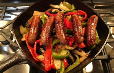 Sausages and peppers